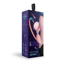 Нагреваемый вибратор кролик Gemini персиковый
