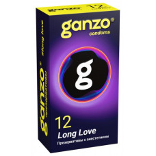 Презервативы Ganzo Long Love с анестезирующим эффектом 12 шт