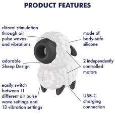 Вакуумно-волновой стимулятор клитора Satisfyer Dreamy Sheep
