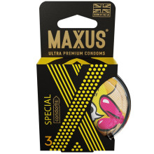 Презервативы Maxus Special точечно-ребристые в пластиковом кейсе 3 шт