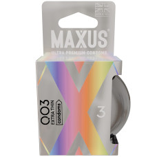 Презервативы Maxus Extra Thin экстратонкие в металлическом кейсе 3 шт