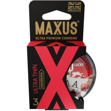 Презервативы Maxus Ultra thin ультратонкие в пластиковом кейсе 3 шт