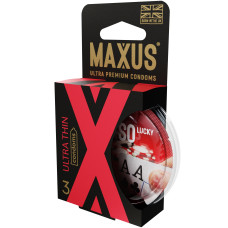Презервативы Maxus Ultra thin ультратонкие в пластиковом кейсе 3 шт