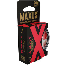 Презервативы Maxus Ultra thin ультратонкие в пластиковом кейсе 3 шт
