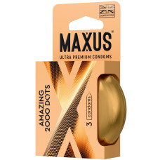 Презервативы Maxus Amazing 2000 Dots точечные в металлическом кейсе 3 шт