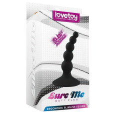Черная анальная втулка Lure Me small