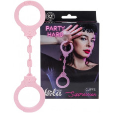 Силиконовые наручники Party Hard Suppression розовые