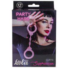 Силиконовые наручники Party Hard Suppression розовые