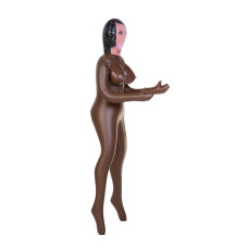 Кукла надувная, негритянка, TOYFA Dolls-X, в полный рост, с тремя отверстиями, 160 см