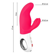 Вибратор с клиторальным стимулятором Fun Factory Miss Bi розовый