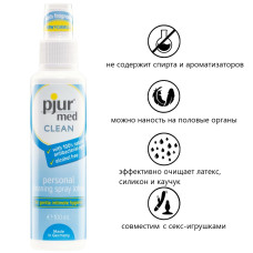 Интимный очищающий спрей для тела и игрушек Pjur Med Clean Spray 100 мл