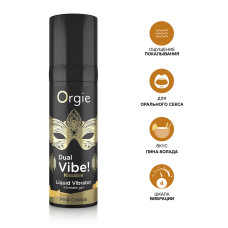 Съедобный гель с вибрацией Orgie dual vibe со вкусом коктейля Pina Colada 15мл