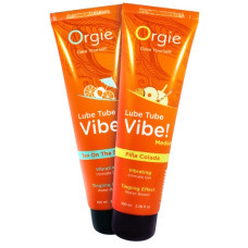 Съедобный лубрикант с эффектом вибрации Orgie Lube Tube Vibe Medium Pina Colada 100 мл
