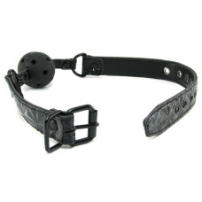 Силиконовый черный кляп Ball Gag 4,6 см