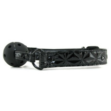 Силиконовый черный кляп Ball Gag 4,6 см