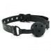 Силиконовый черный кляп Ball Gag 4,6 см