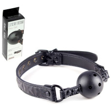 Силиконовый черный кляп Ball Gag 4,6 см