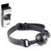 Силиконовый черный кляп Ball Gag 4,6 см