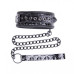 Регулируемый ошейник с поводком Collar with Leash черный