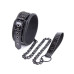 Регулируемый ошейник с поводком Collar with Leash черный