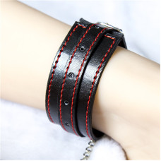 Регулируемые поножи black-red
