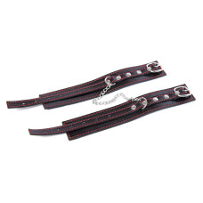 Регулируемые поножи black-red