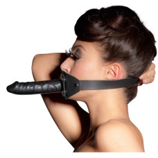 Кляп кожаный с насадкой в форме пениса Leather Gag