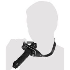 Кляп кожаный с насадкой в форме пениса Leather Gag
