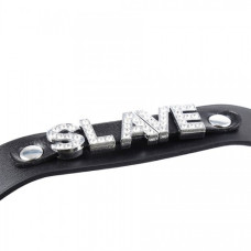 Стильный черный чокер Slave