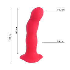 Фаллоимитатор со смещенным центром тяжести Fun Factory Bouncer красный 18 см