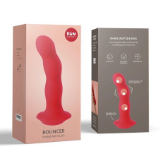 Фаллоимитатор со смещенным центром тяжести Fun Factory Bouncer красный 18 см
