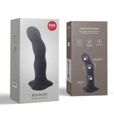 Фаллоимитатор со смещенным центром тяжести Fun Factory Bouncer черный 18 см