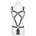 Эротическая черная сбруя на ремешках