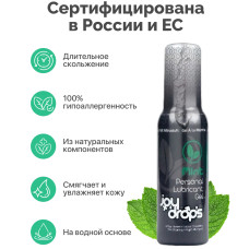 Смазка на водной основе JoyDrops со вкусом мяты 100 мл