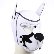 Фетиш-маска Angry Dog белая
