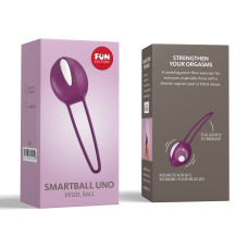 Вагинальный шарик Fun Factory Smartball Uno фиолетово-белый