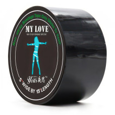 Черная бондажная лента My Love 15 м