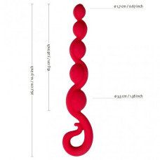 Анальная цепочка Fun Factory Bendybeads красный