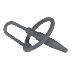 Силиконовый уретральный плаг с кольцом под головку Penis Plug