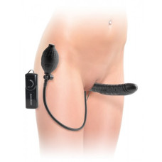 Безремневой страпон с вибрацией Inflatable Vibrating Strapless Strap-On