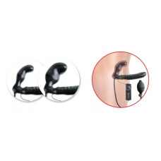 Безремневой страпон с вибрацией Inflatable Vibrating Strapless Strap-On
