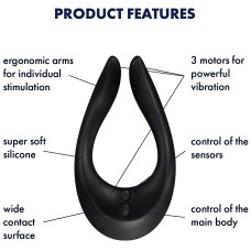 Многофункциональный вибратор для пар Satisfyer Endless Joy черный