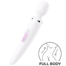Вибромассажер перезаряжаемый Satisfyer Wand-er Women белый