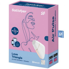 Бесконтактный смарт-стимулятор клитора Satisfyer Love Triangle белый
