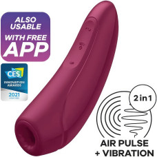 Вакуумный смарт-стимулятор клитора с вибрацией Satisfyer Curvy 1+ Rose Red
