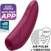 Вакуумный смарт-стимулятор клитора с вибрацией Satisfyer Curvy 1+ Rose Red