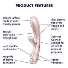 Смарт-вибратор с функцией нагрева Satisfyer Hot Lover бежевый