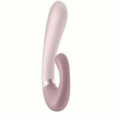 Смарт-вибратор со стимулятором клитора и функцией нагрева Satisfyer Heat Wave Mauve