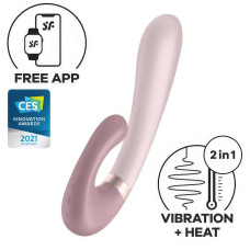 Смарт-вибратор со стимулятором клитора и функцией нагрева Satisfyer Heat Wave Mauve