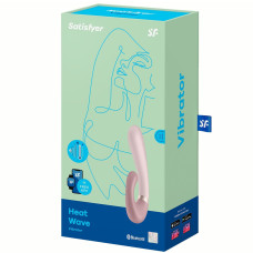 Смарт-вибратор со стимулятором клитора и функцией нагрева Satisfyer Heat Wave Mauve